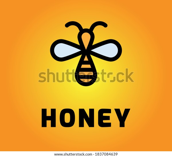 Bee Linear Drawing Honey Comb Stock Vector (Royalty Free) 1837084639 ...