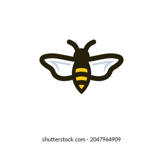 Bee logo animal vector icon 