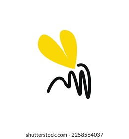 Bee logo for business and company. Bee logo template vector