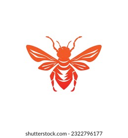 Bee Logo can be used for company, icon, and others. queen bee logo design. abstract Bee icon Logo design. bee logo design vector and business icon.