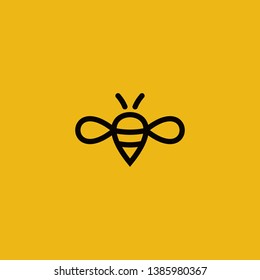Bee logo concepts minimalis simply