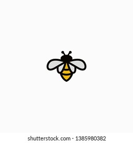 Bee logo concepts minimalis simply