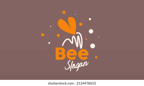 Bee Logo Design Concept for Animal Logo Template Vector