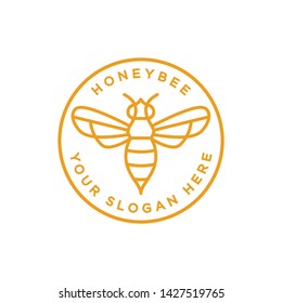 Bee logo design concept. Universal bee logo.