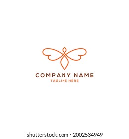 Bee logo design. Honey Bee Icon
