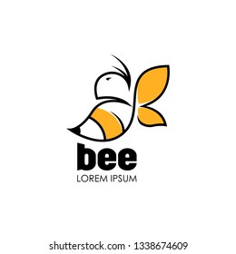 Bee Logo Design and Icon 