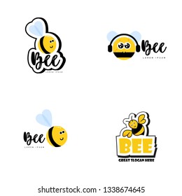 Bee Logo Design and Icon 