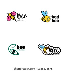 Bee Logo Design and Icon 