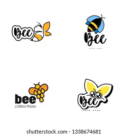 Bee Logo Design and Icon 