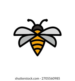 Bienen-Logo-Design. Designvorlage für Bienensymbolgrafiken. Bienen-Symbol einfaches Zeichen. ähnliches Design.