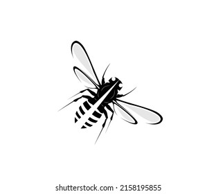 bee logo design icon silhouette