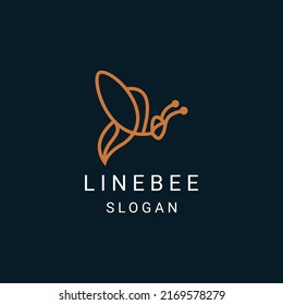 Bee logo design icon template