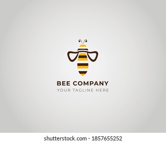 Bee Logo design Icon Vector