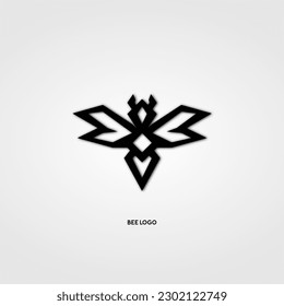 vector de diseño de logotipo de abeja