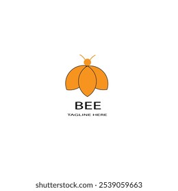 bee logo design set vector set