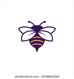 Bee Logo Design with Simple Concept