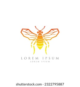 Bee logo design template, Hornet bee mascot esport logo design, Angry bee esport mascot logo design.Nature's sweet taste. most reliable honey bee-sweet product.honey Bee badge, vintage sign logo desig