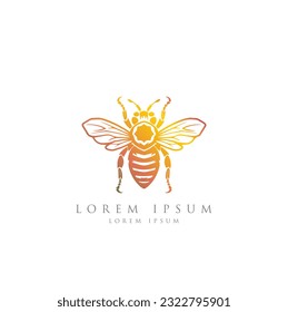 Bee logo design template, Hornet bee mascot esport logo design, Angry bee esport mascot logo design.Nature's sweet taste. most reliable honey bee-sweet product.honey Bee badge, vintage sign logo desig