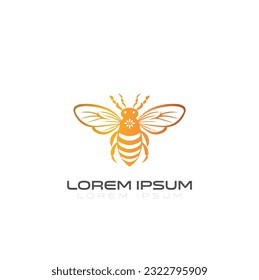 Bee logo design template, Hornet bee mascot esport logo design, Angry bee esport mascot logo design.Nature's sweet taste. most reliable honey bee-sweet product.honey Bee badge, vintage sign logo desig