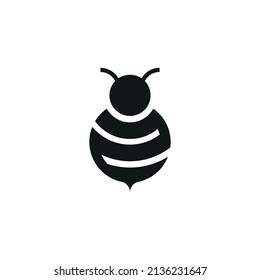 Bee Logo Design. Bee Logo Template. Modern Design. Flat Logo. Vector Illustration