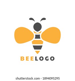 bee logo design template vector illustration