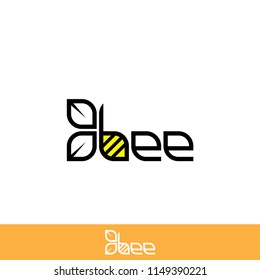 BEE logo design with typography style.