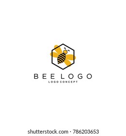 Bee Logo Design Vector