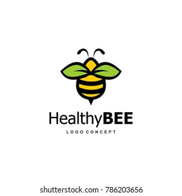 Bee Logo Design Vector