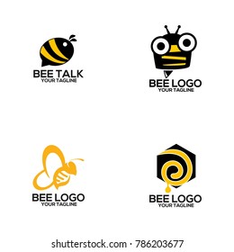 Bee Logo Design Vector