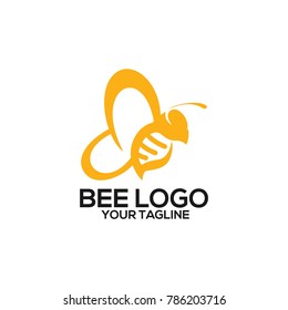 Bee Logo Design Vector