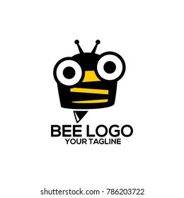 Bee Logo Design Vector