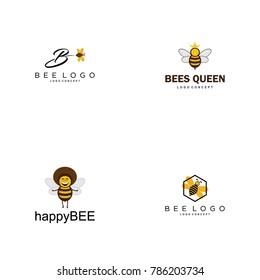 Bee Logo Design Vector