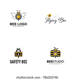 Bee Logo Design Vector