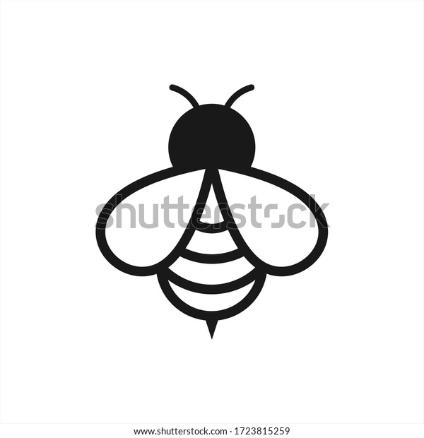 Bee Logo Design Vector Honeybee Abstract Stock Vector (Royalty Free ...