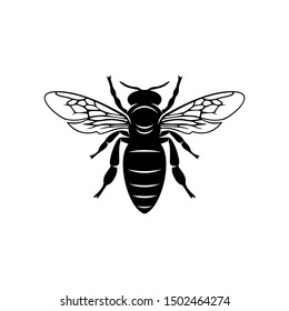 Bee logo design vector. Icon Symbol. Template Illustration