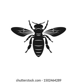 Bee logo design vector. Icon Symbol. Template Illustration