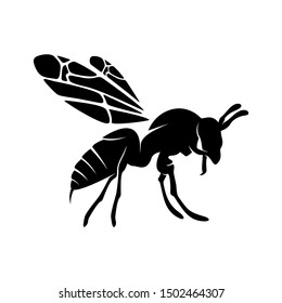 Bee logo design vector. Icon Symbol. Template Illustration