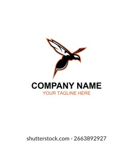 Bienen-Logo-Design, Vektorlogo, Illustration-Logo-Design