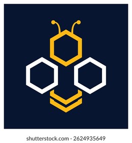 Bee logo design vector image