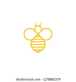 Bee Logo design vector template style