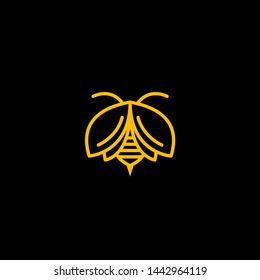 Bee Logo Design Vector Template