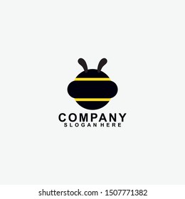 Bee Logo Design Vector Template