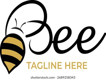bee logo elegant and unic