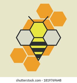 The Bee logo with hexagon shape