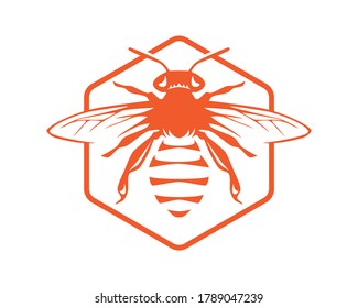 Bee logo for honey company