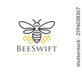  bee logo. honeybee icon. bee vector