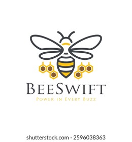  bee logo. honeybee icon. bee vector