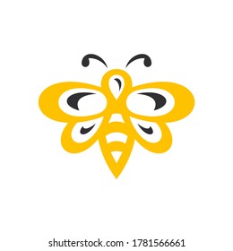 Bee logo. Icon design. Template elements