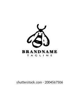 bee logo icon design template modern vector illustration