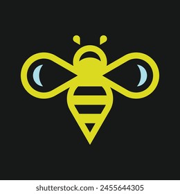 Bee logo. Icon design. Template elements	